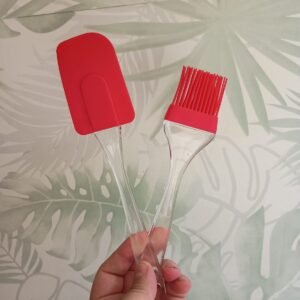 Combo de Pincel y Espátula de Silicona